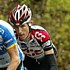 Andy Schleck in einer Ausreissergruppe bei der 4. Etappe der Georgia-rundfahrt 2005